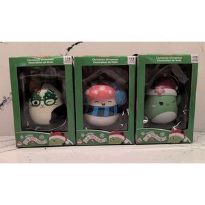 NEW ORIGINAL SQUISHMALLOWS CHRISTMAS‎ KURT ADLER ORNAMENT Set Of 3